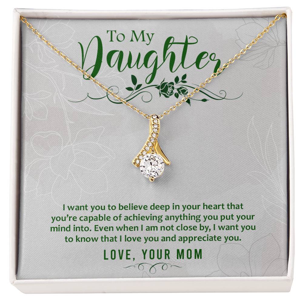 Alluring Beauty Necklace - For Daughter From Mom